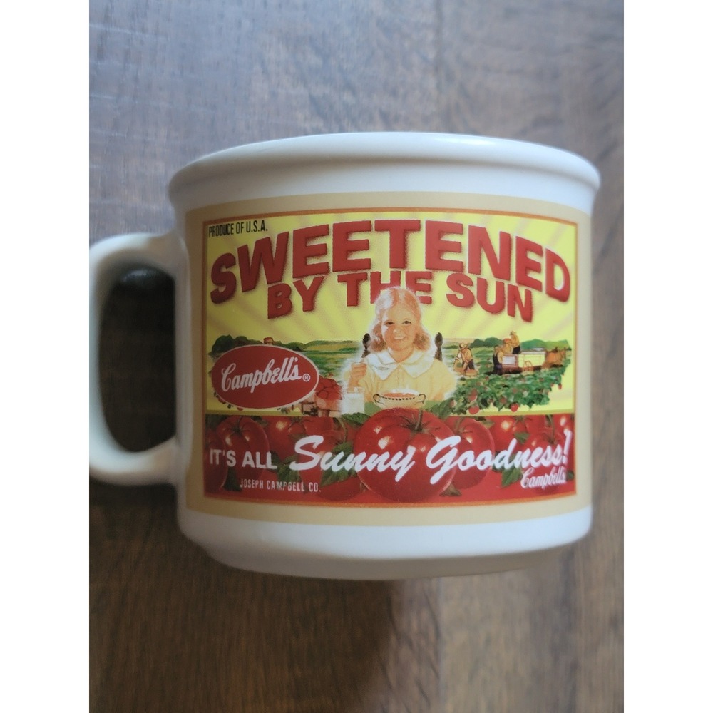 Campbell's Soup Mug Sweetened By The Sun Delicious Vegetables Coffee‎ Cup